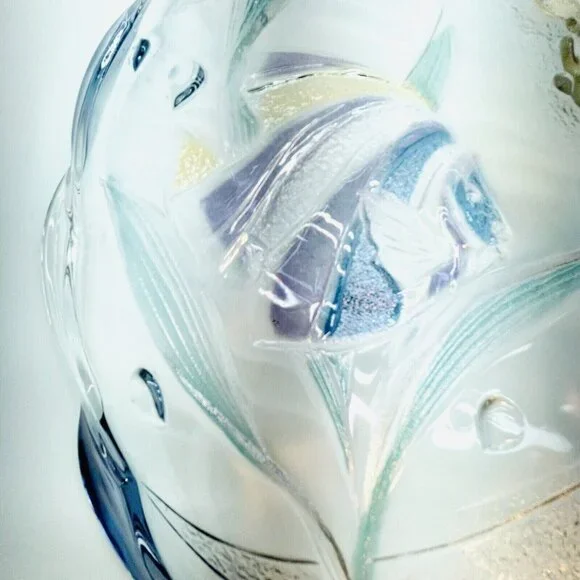 XL 15" Mikasa Glass Serving Platter Round "Savoir Vivre Key Largo" Pattern Japan - Picture 13 of 15